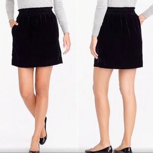 J Crew Factory Velvet Sidewalk Skirt